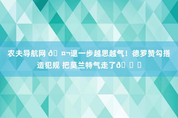 农夫导航网 🤬退一步越思越气！德罗赞勾搭造犯规 把莫兰特气走了😂