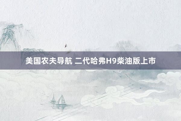 美国农夫导航 二代哈弗H9柴油版上市