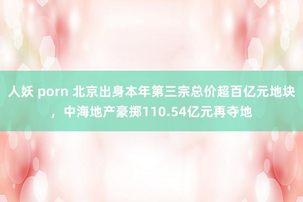 人妖 porn 北京出身本年第三宗总价超百亿元地块，中海地产豪掷110.54亿元再夺地