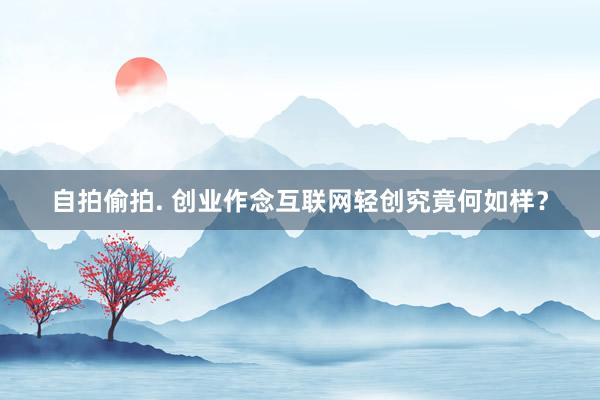 自拍偷拍. 创业作念互联网轻创究竟何如样？