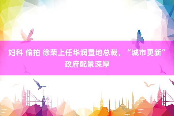 妇科 偷拍 徐荣上任华润置地总裁，“城市更新”政府配景深厚