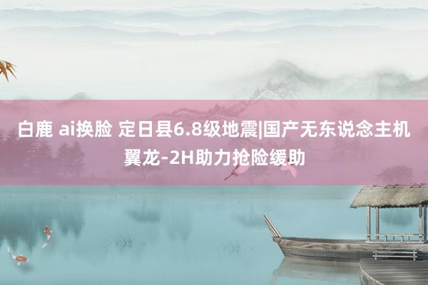 白鹿 ai换脸 定日县6.8级地震|国产无东说念主机翼龙-2H助力抢险缓助
