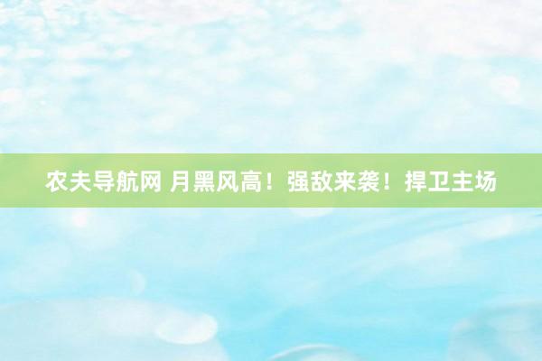 农夫导航网 月黑风高！强敌来袭！捍卫主场