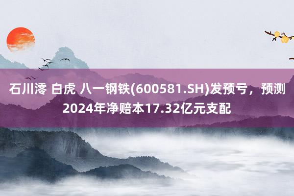 石川澪 白虎 八一钢铁(600581.SH)发预亏，预测2024年净赔本17.32亿元支配
